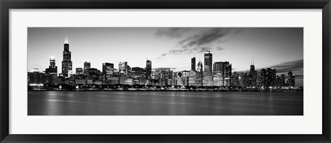 Framed Lake Michigan Waterfront, Chicago, Illinois Print