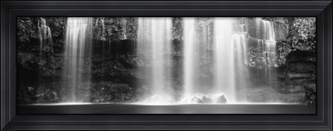 Framed Waterfall in a forest, Llanos De Cortez Waterfall, Guanacaste Province, Costa Rica Print