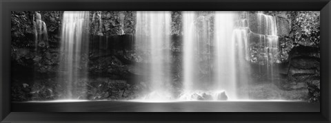 Framed Waterfall in a forest, Llanos De Cortez Waterfall, Guanacaste Province, Costa Rica Print