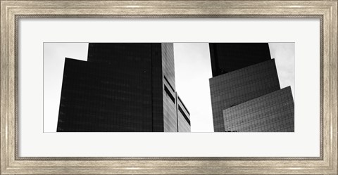 Framed Mid section view of buildings, Time Warner Buildings, Manhattan, New York City, New York, USA Print