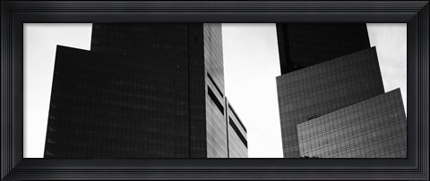 Framed Mid section view of buildings, Time Warner Buildings, Manhattan, New York City, New York, USA Print