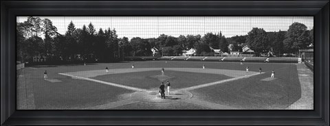 Framed Doubleday Field Cooperstown NY (black and white) Print