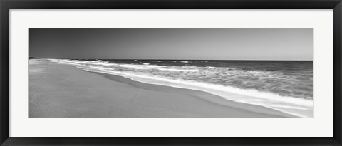 Framed Route A1A, Atlantic Ocean, Flagler Beach, Florida, USA Print