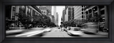 Framed Michigan Avenue, Chicago, Illinois, USA Print