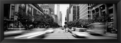 Framed Michigan Avenue, Chicago, Illinois, USA Print