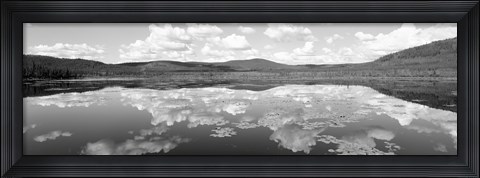Framed Lake Near Beaver Creek. Yukon Territory, Canada Print