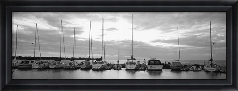 Framed USA, Wisconsin, Door County, Egg Harbor, sunset Print