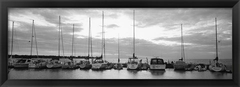 Framed USA, Wisconsin, Door County, Egg Harbor, sunset Print