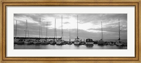 Framed USA, Wisconsin, Door County, Egg Harbor, sunset Print