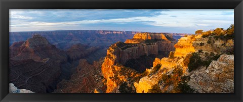 Framed Wotans Throne from Cape Royal, North Rim, Grand Canyon National Park, Arizona, USA Print