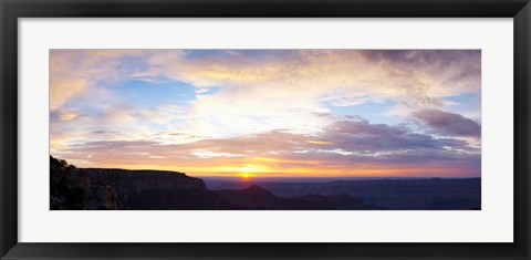 Framed Sunrise on the Colorado Plateau from Cape Royal, North Rim, Grand Canyon National Park, Arizona, USA Print