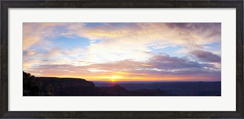 Framed Sunrise on the Colorado Plateau from Cape Royal, North Rim, Grand Canyon National Park, Arizona, USA Print