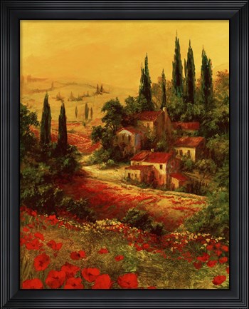 Framed Toscano Valley I Print