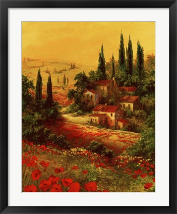 Framed Toscano Valley I Print