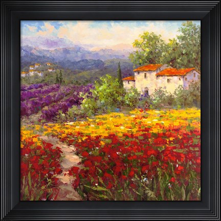 Framed Fleur du Pays II Print