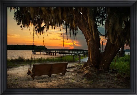 Framed Savannah Sunset Print