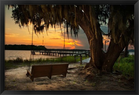 Framed Savannah Sunset Print