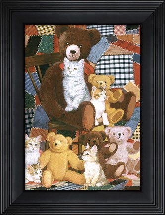 Framed Teddy&#39;s And Friends Print