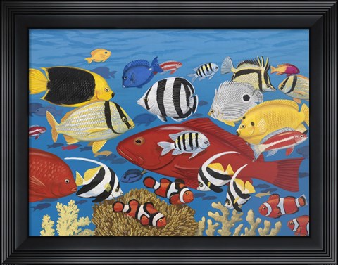 Framed Tropical Frenzy Print