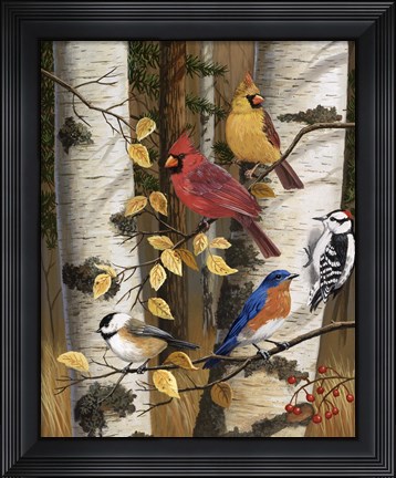 Framed Autumn Friends Print