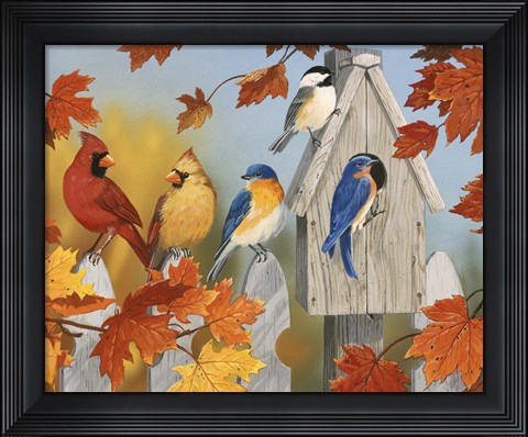 Framed Fall Gathering Print