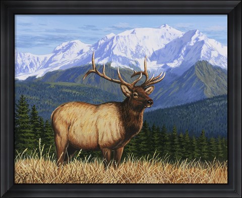Framed Surveying His Domain Print