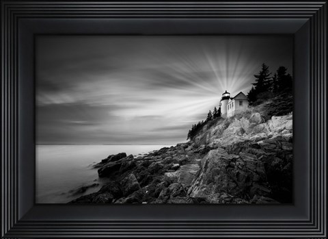 Framed Bass Harbor Lighthouse Print