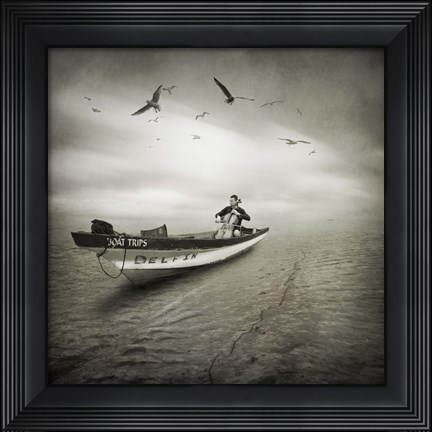 Framed Cello Sophia Print