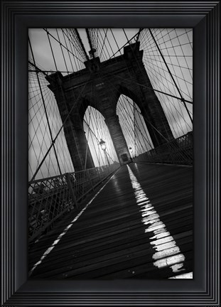 Framed Brooklyn Bridge Study I Print