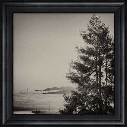 Framed Red Bridge Print
