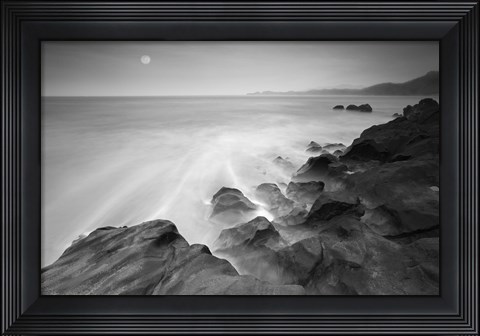 Framed Moonset 2 Print