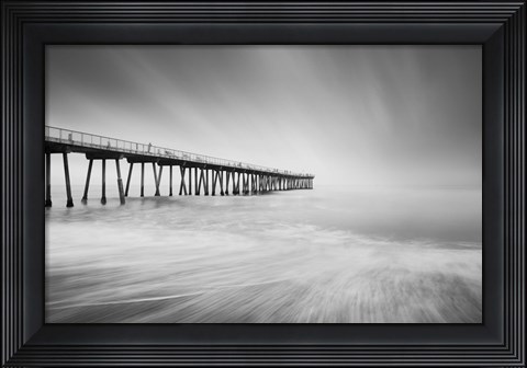Framed Hermosa Pier 2-2 Print