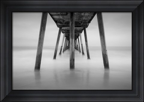 Framed Hermosa Pier 2 Print
