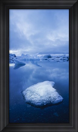 Framed Icebergs 1 Vertical Print