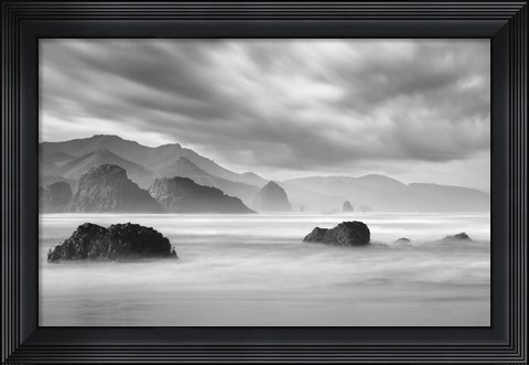 Framed Ecola Beach 1 Print