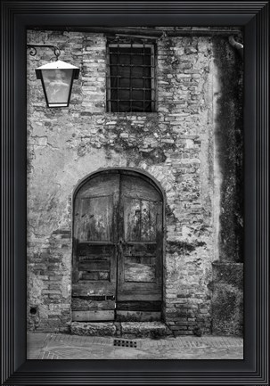 Framed San Griminiano Door Print
