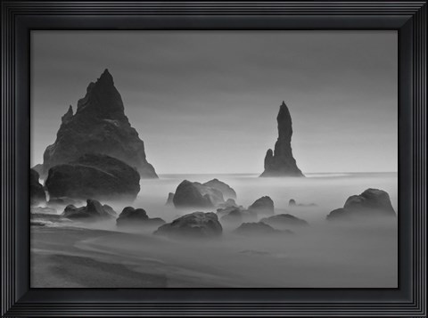 Framed Vik Pano 2 Crop 2 Print