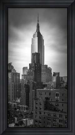 Framed Empire State vertical Print