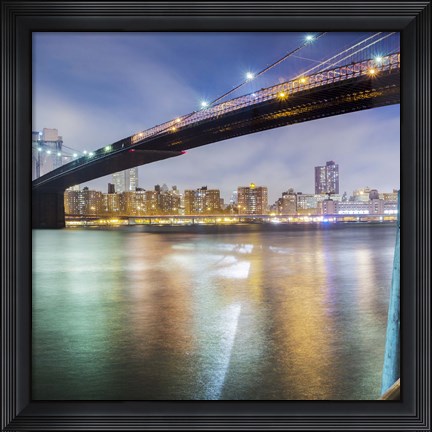 Framed Brooklyn Bridge Pano 2 2 of 3 Print