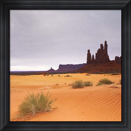 Framed Monument Valley Panorama 1 2 of 3 Print