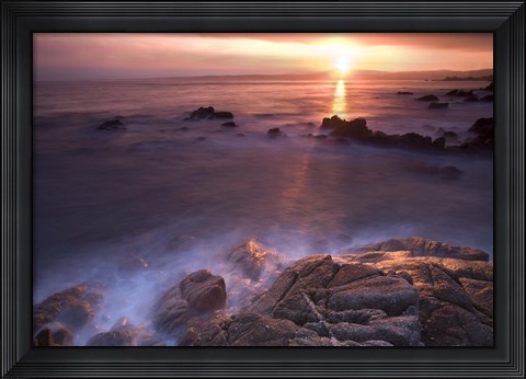 Framed Rocas En  Amanecer Print