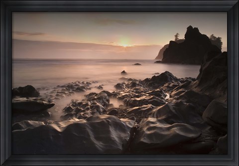 Framed Ruby Beach 1-21 Color Print