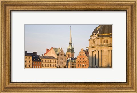 Framed Skyline of a city, Gamla Stan, Stockholm, Sweden Print