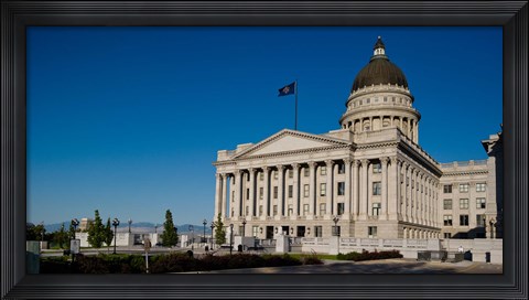 Framed Facade of Utah State Capitol Building, Salt Lake City, Utah Print