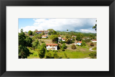 Framed Housing for residents at Las Terrazas, Pinar Del Rio, Cuba Print
