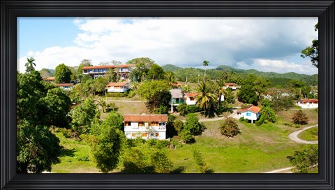 Framed Housing for residents at Las Terrazas, Pinar Del Rio, Cuba Print