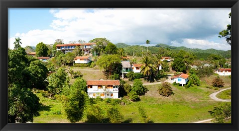 Framed Housing for residents at Las Terrazas, Pinar Del Rio, Cuba Print