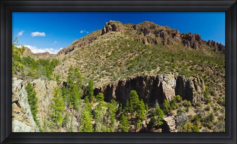 Framed Panorama of Dome Wilderness, San Miguel Mountains, Santa Fe National Forest, New Mexico, USA Print