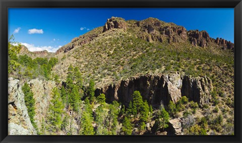 Framed Panorama of Dome Wilderness, San Miguel Mountains, Santa Fe National Forest, New Mexico, USA Print