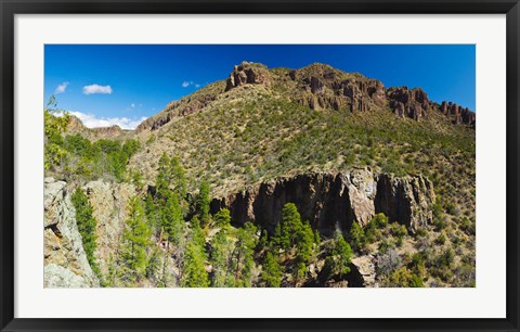 Framed Panorama of Dome Wilderness, San Miguel Mountains, Santa Fe National Forest, New Mexico, USA Print